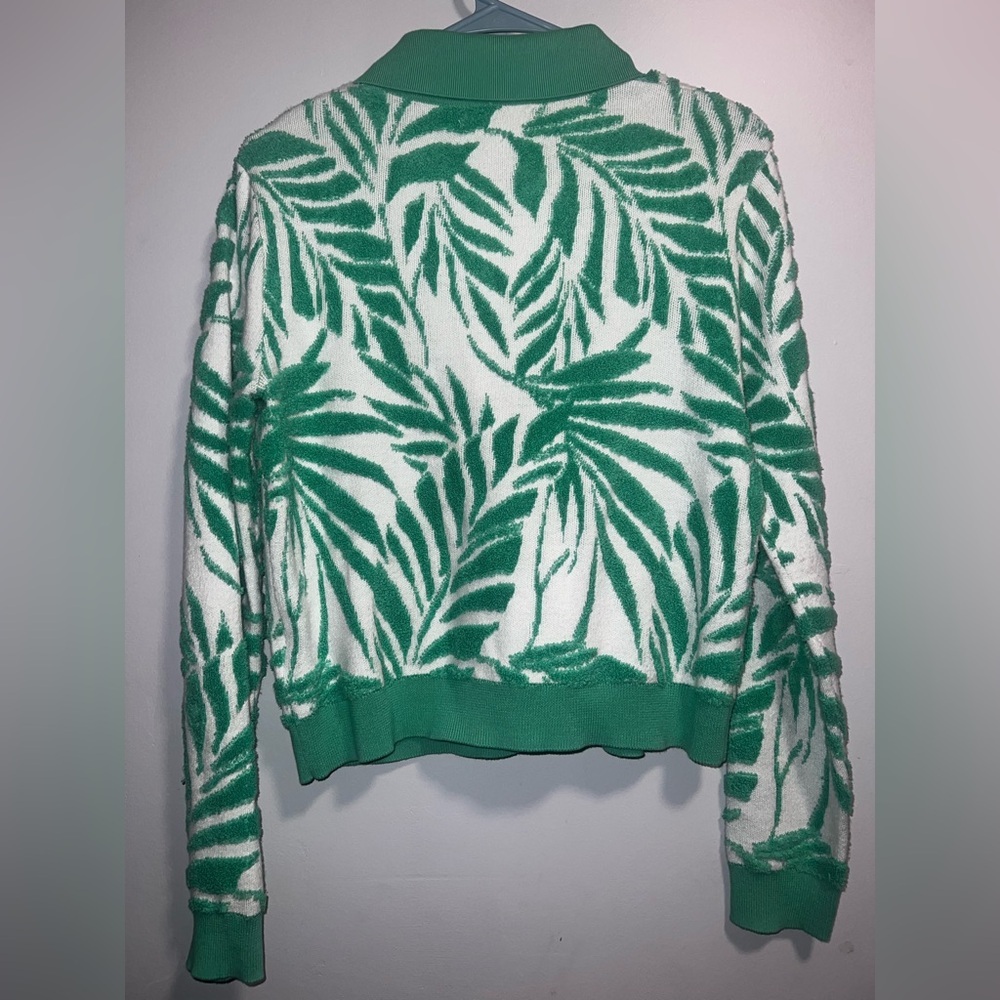 Cynthia Rowley Green cardigan size M - Picture 2 of 5